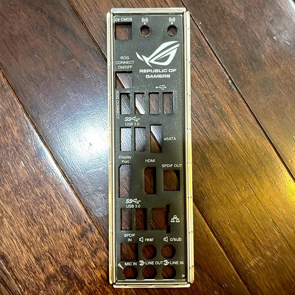 Republic of gamers motherboard cover